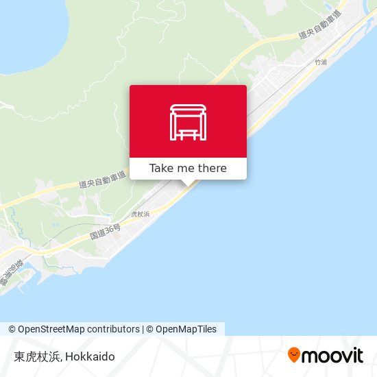 東虎杖浜 map