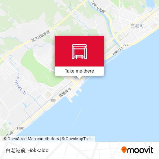 白老港前 map