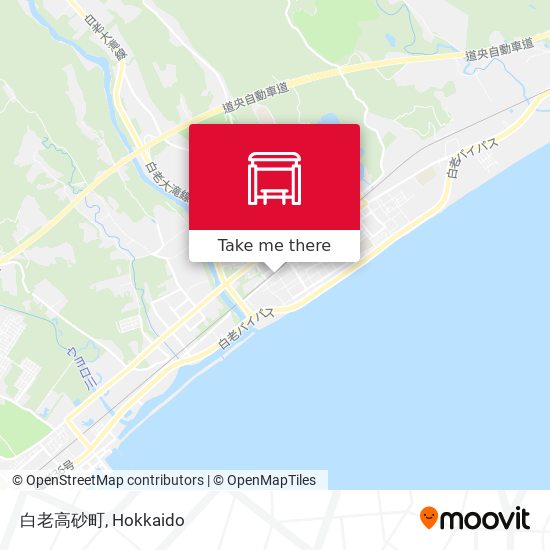白老高砂町 map