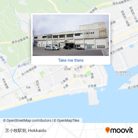 苫小牧駅前 map