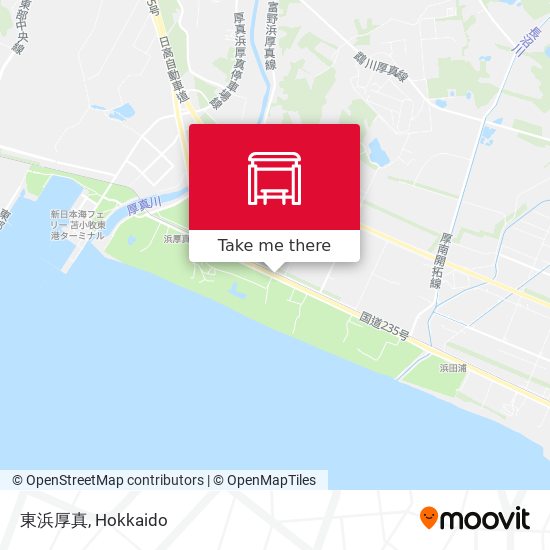 東浜厚真 map