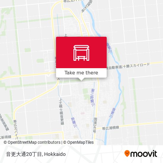 音更大通20丁目 map