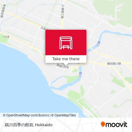 鵡川四季の館前 map