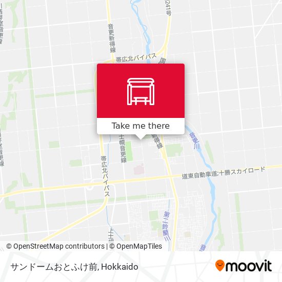 サンドームおとふけ前 map