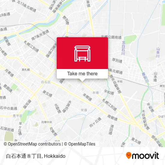 白石本通８丁目 map
