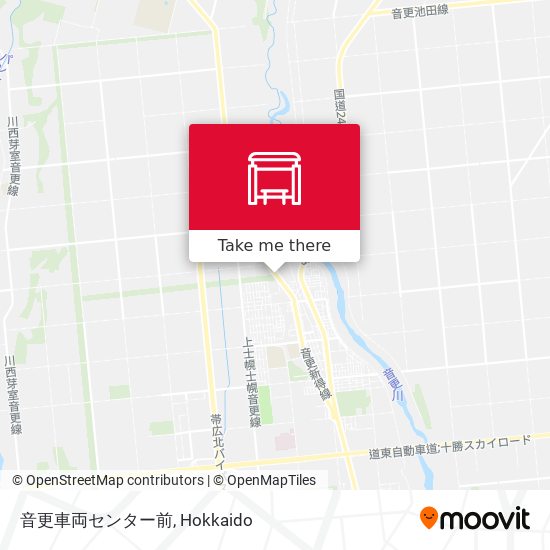 音更車両センター前 map