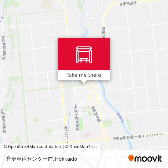 音更車両センター前 map