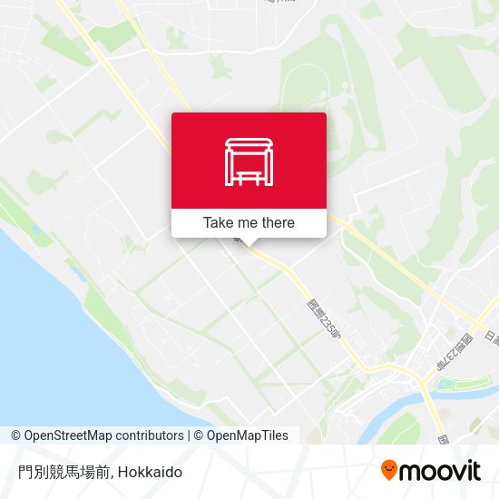 門別競馬場前 map