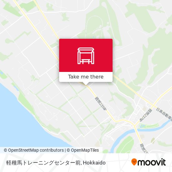 軽種馬トレーニングセンター前 map