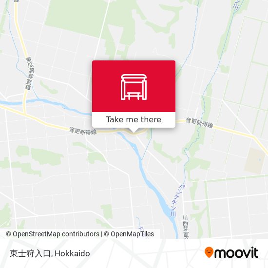 東士狩入口 map