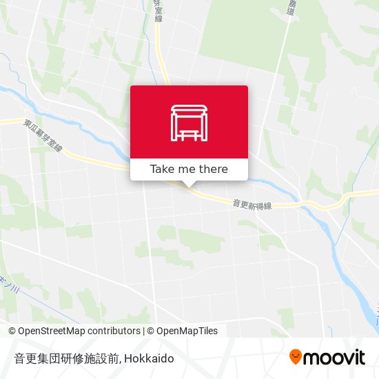 音更集団研修施設前 map