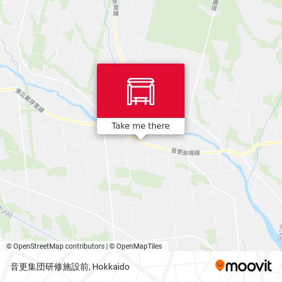 音更集団研修施設前 map