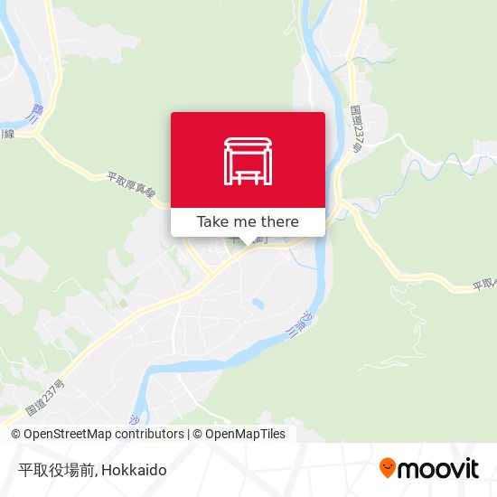 平取役場前 map