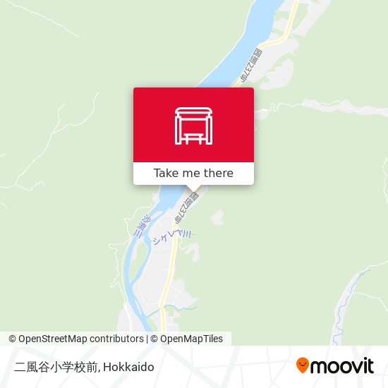 二風谷小学校前 map