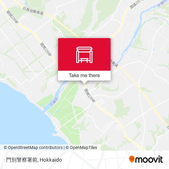 門別警察署前 map