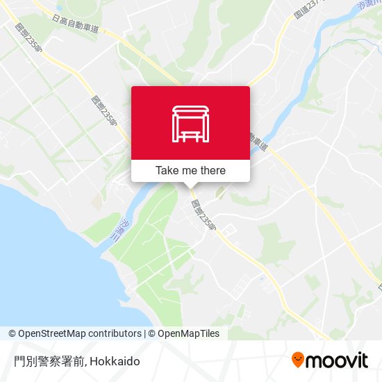 門別警察署前 map