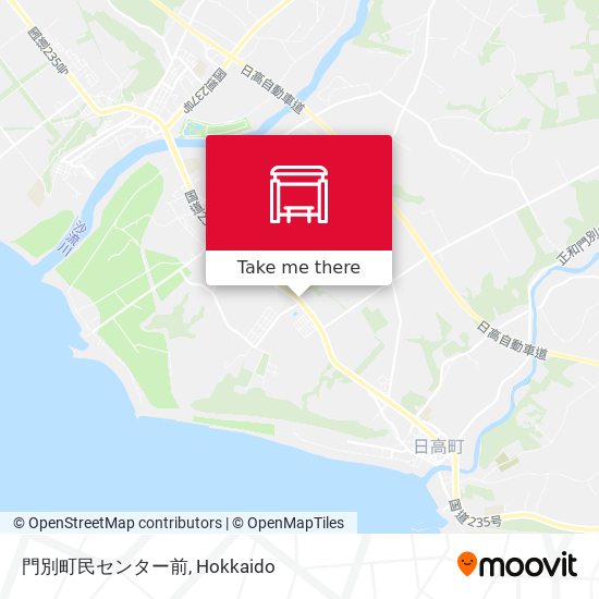 門別町民センター前 map
