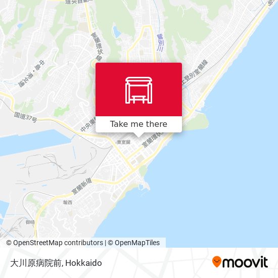 大川原病院前 map