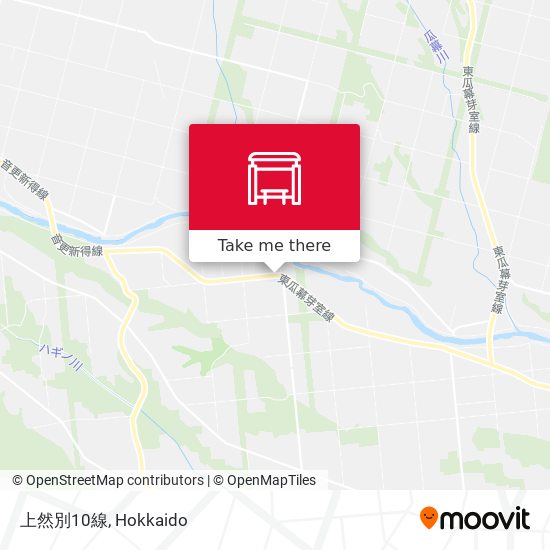 上然別10線 map
