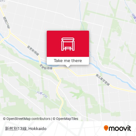 新然別13線 map