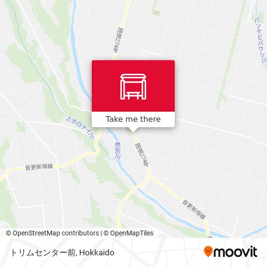 トリムセンター前 map