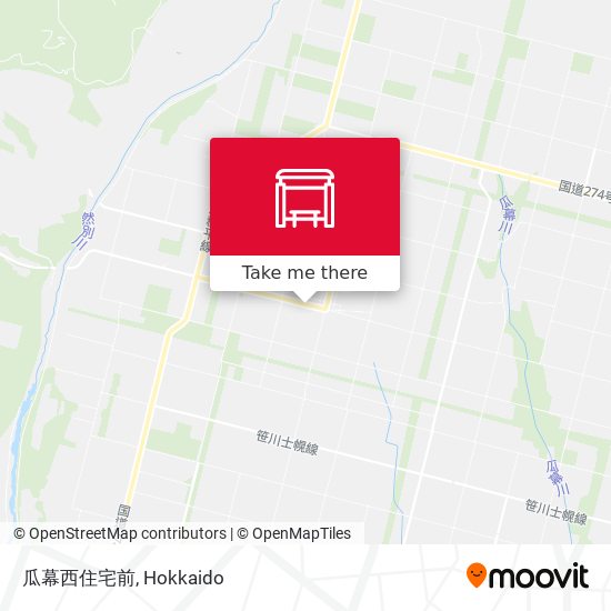 瓜幕西住宅前 map