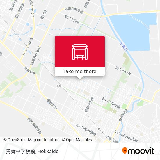 勇舞中学校前 map