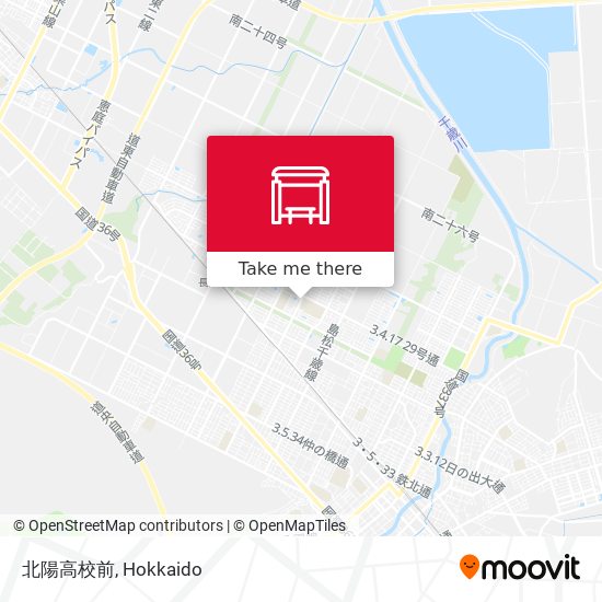 北陽高校前 map