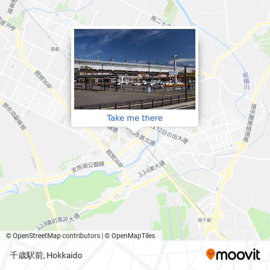 千歳駅前 map