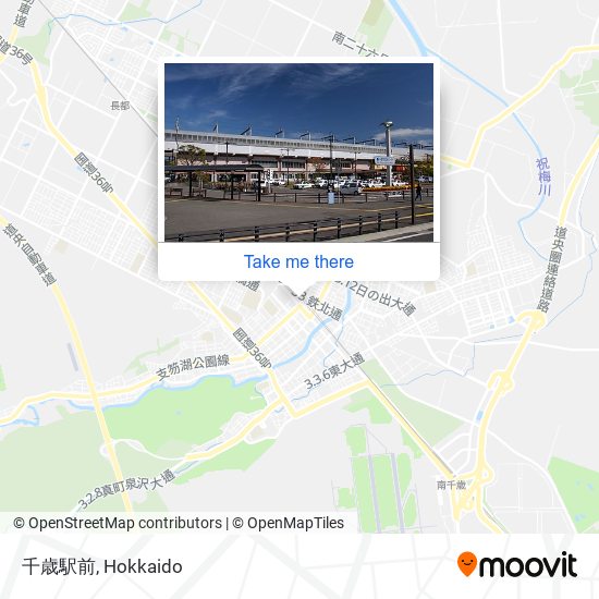 千歳駅前 map