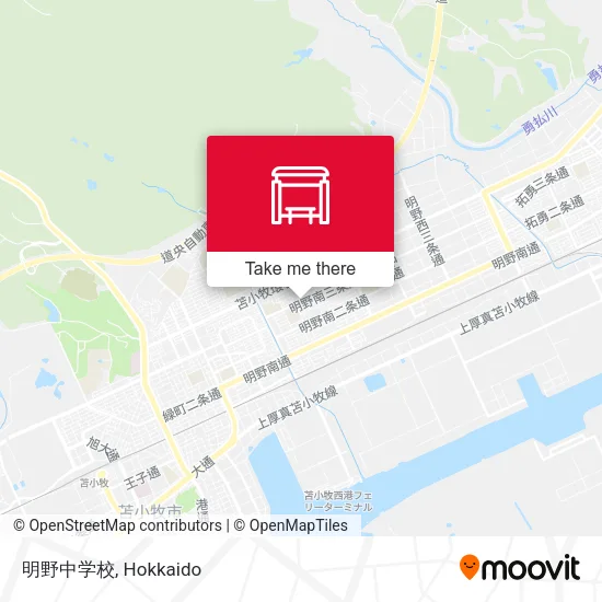 明野中学校 map