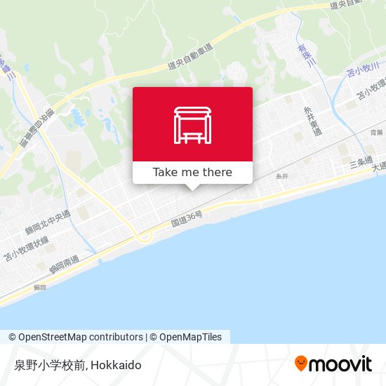 泉野小学校前 map