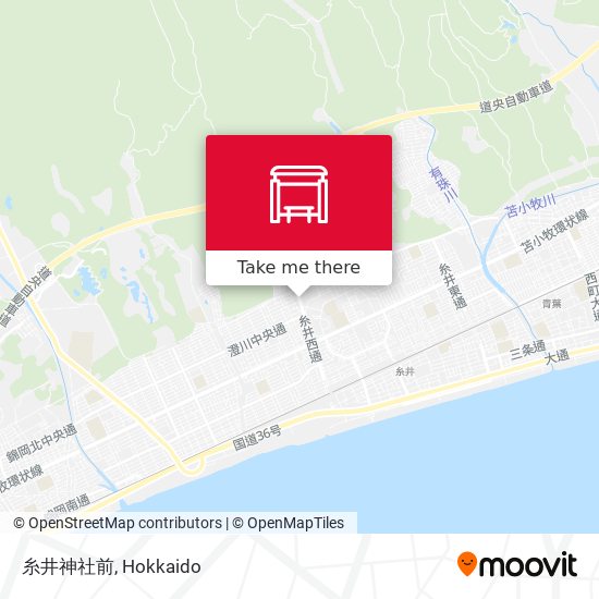 糸井神社前 map