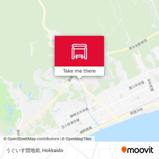 うぐいす団地前 map