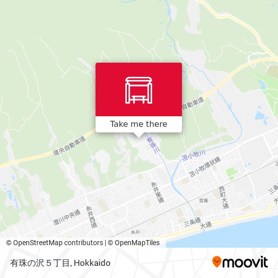 有珠の沢５丁目 map