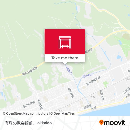 有珠の沢会館前 map