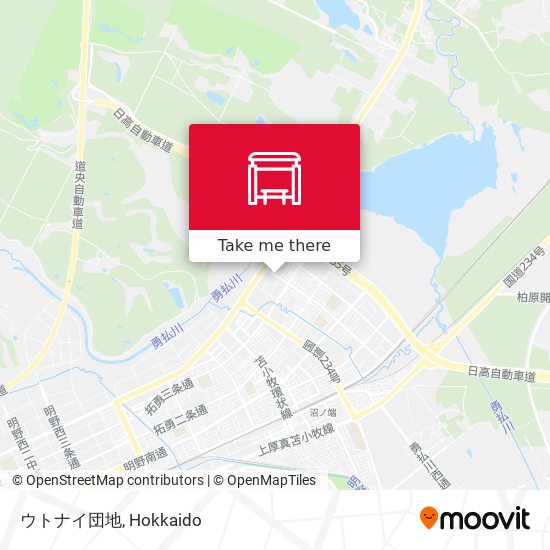 ウトナイ団地 map