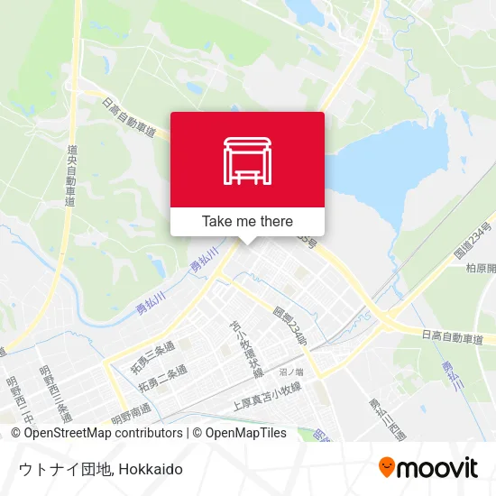 ウトナイ団地 map