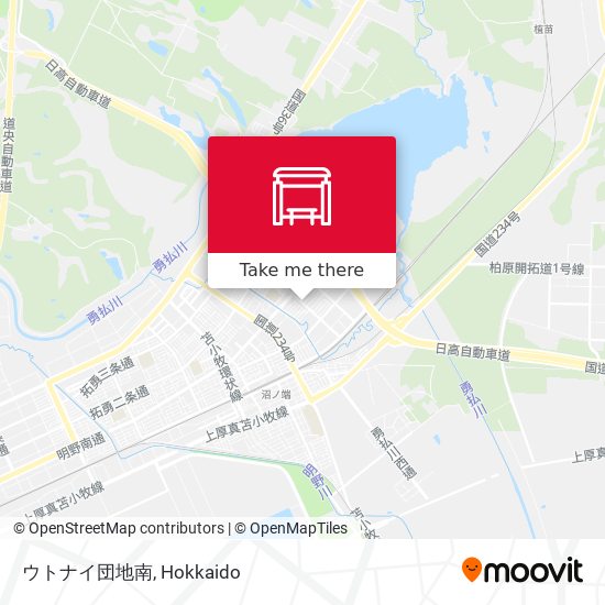ウトナイ団地南 map