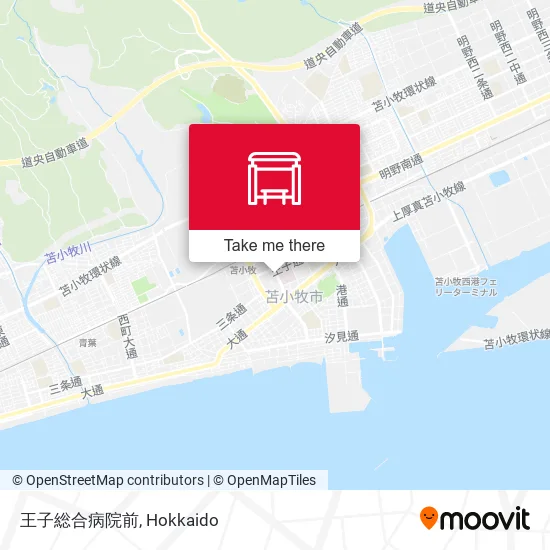 王子総合病院前 map