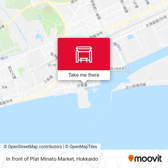 In front of Plat Minato Market map