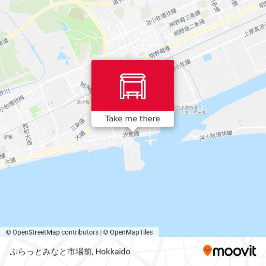 ぷらっとみなと市場前 map