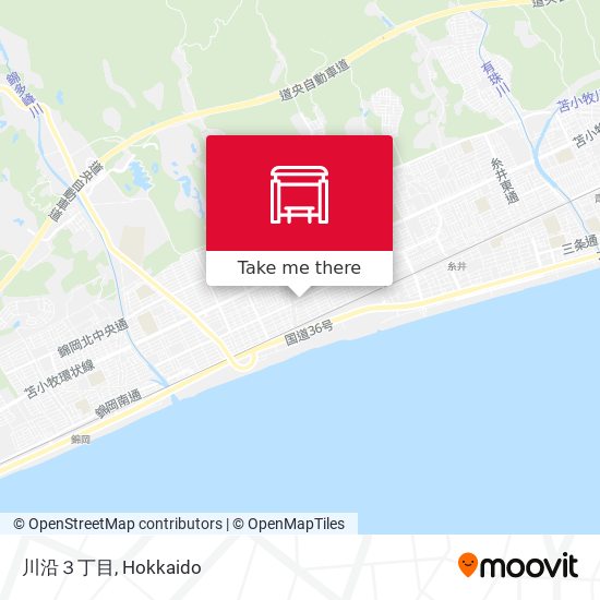 川沿３丁目 map