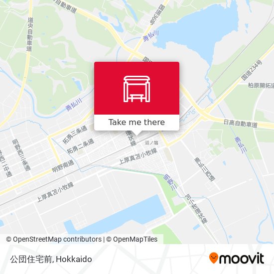 公団住宅前 map