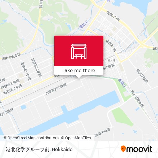 港北化学グループ前 map