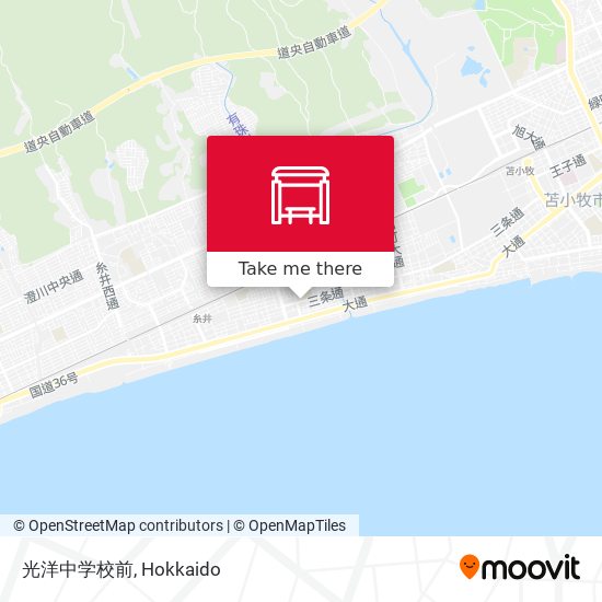 光洋中学校前 map