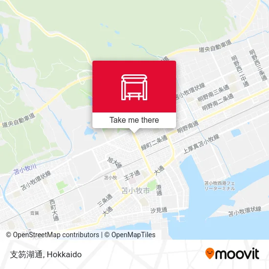 支笏湖通 map