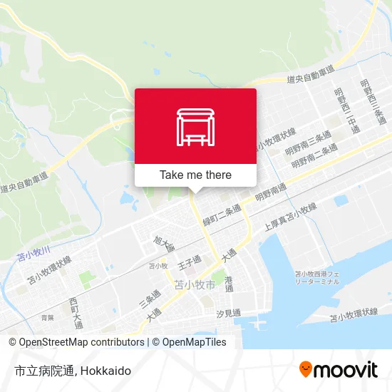 市立病院通 map