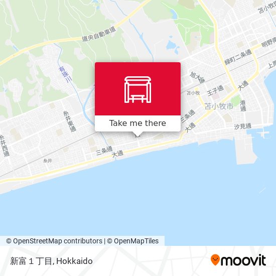 新富１丁目 map