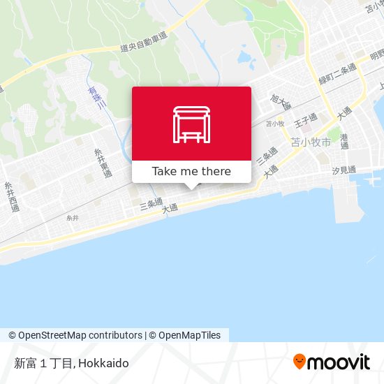 新富１丁目 map